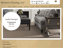 Tablet Screenshot of mcgrewsflooring.com